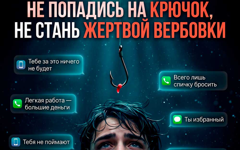 НЕ ПОПАДИСЬ НА КРЮЧОК,НЕ СТАНЬ ЖЕРТВОЙ ВЕРБОВКИ